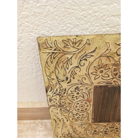 Wall Art Metal on Wood Natural + Modern Design 12 x 12 - Picture 3 of 12